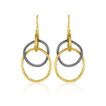 Load image into Gallery viewer, LIKA BEHAR Double Interlocking Circle Earrings - FINAL SALE