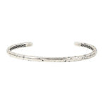 Load image into Gallery viewer, JOHN VARVATOS Distressed Sterling Silver Cuff Bracelet, Narrow 4mm