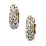 Load image into Gallery viewer, Diamond Small Hoop Earrings