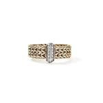 Load image into Gallery viewer, JOHN HARDY 14K Yellow Gold Icon Diamond Bar Ring