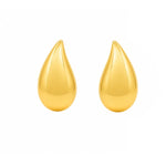 Load image into Gallery viewer, 14K Yellow Gold Sculpted Teardrop Earrings