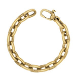 Load image into Gallery viewer, JOHN VARVATOS Artisan Brass Chain Link Bracelet, Distressed Oval Links