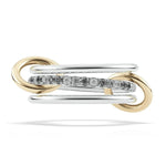 Load image into Gallery viewer, SPINELLI KILCOLLIN Sterling Silver and 18K Yellow Gold Sonny SG Gris Diamond Ring
