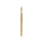 Load image into Gallery viewer, HEATHER B MOORE 14K Yellow Gold Diamond Bar Charm