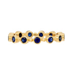 Load image into Gallery viewer, SETHI COUTURE 18K Yellow Gold Petitie Bubble Sapphire Band