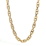 Load image into Gallery viewer, 14K Yellow Gold Semi-Solid Anchor Chain Necklace 18"