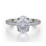 Load image into Gallery viewer, MICHAEL M Crown Engagement Ring