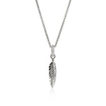Load image into Gallery viewer, JOHN HARDY Modern Talismans Diamond Feather Pendant Necklace