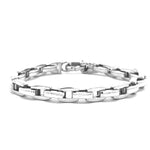 Load image into Gallery viewer, 18K White Gold Large Link Bracelet