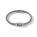 Load image into Gallery viewer, JOHN HARDY Classic Chain Silver Aquamarine Bracelet