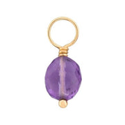 HEATHER B. MOORE Faceted Amethyst Charm