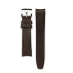 Load image into Gallery viewer, MONTA Curved End Leather Strap - Chocolate