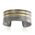 Load image into Gallery viewer, Gold and Silver Diamond Cuff- Limited Edition

