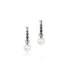 Load image into Gallery viewer, JOHN HARDY Essential Pearl Hoop Earring 16mm