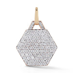 Load image into Gallery viewer, Dora Diamond Small Hexagon Charm Pendant
