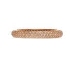 Load image into Gallery viewer, SETHI COUTURE 18K Rose Gold Tire White Diamond Band
