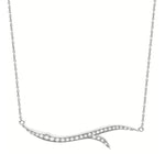Load image into Gallery viewer, STEPHEN WEBSTER 18K White Gold Diamond Thorn Stem Necklace