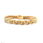 Load image into Gallery viewer, ESTATE 14K Yellow Gold Braided Mesh Bracelet
