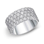 Load image into Gallery viewer, MEMOIRE Paramount 4-Row Diamond Anniversary or Fashion Band