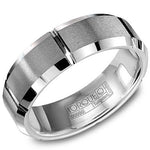 Load image into Gallery viewer, CROWN RING Men's Tungsten Carbide Wedding Band