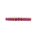 Load image into Gallery viewer, SPARK CREATIONS 18K Yellow Gold Ruby Eternity Ring