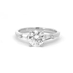 Load image into Gallery viewer, 18K White Gold 3-Stone Engagement Ring