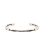 Load image into Gallery viewer, JOHN VARVATOS Black Diamond Silver Cuff
