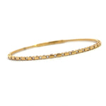 Load image into Gallery viewer, 14K Yellow Gold Flexible Diamond Bangle Bracelet