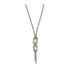 Load image into Gallery viewer, JOHN HARDY Sterling Silver & 14K Yellow Gold Love Knot Infinite Necklace-1.8mm