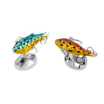 Load image into Gallery viewer, DEAKIN & FRANCIS Fish Bait Cufflinks - FINAL SALE