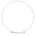 Load image into Gallery viewer, 18K White Gold Ball End Overlap Choker