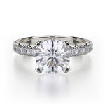 Load image into Gallery viewer, MICHAEL M Crown Engagement Ring