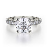 Load image into Gallery viewer, MICHAEL M Crown Engagement Ring
