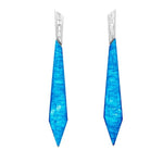 Load image into Gallery viewer, STEPHEN WEBSTER 18K White Gold CH2 Stiletto Earrings