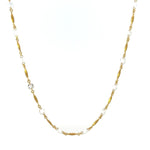 Load image into Gallery viewer, 18K Yellow Gold Rose Cut Diamond and Bar Necklace