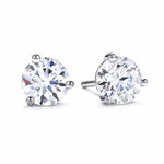 Load image into Gallery viewer, 14K White Gold Natural Diamond Stud Earrings 1.60cttw