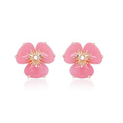 VIANNA 18K Rose Gold Pensé Malva Quartz Earrings- SALE