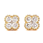 Load image into Gallery viewer, Diamond Cluster Earrings
