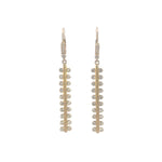 Load image into Gallery viewer, SETHI COUTURE 18K Yellow Gold Mist Linear Diamond Drop Earrings