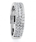 Load image into Gallery viewer, MICHAEL M Diamond 3-Row Wedding or Anniversary Band