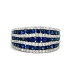 Load image into Gallery viewer, Sapphire and Diamond Fashion Ring