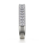 Load image into Gallery viewer, MICHAEL M 3-Row Diamond Wedding or Anniversary Band