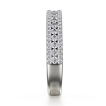 Load image into Gallery viewer, MICHAEL M 3-Row Diamond Wedding or Anniversary Band