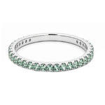 Load image into Gallery viewer, 14K White Gold Alexandrite Stackable Ring
