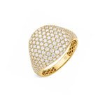 Load image into Gallery viewer, 18K Yellow Gold Diamond Pave Fashion Ring