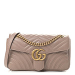 Load image into Gallery viewer, Pre-Owned GUCCI GG Marmont Matelassé Leather Mini Bag - Nude

