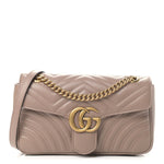Load image into Gallery viewer, Pre-Owned GUCCI GG Marmont Matelassé Leather Mini Bag - Nude