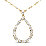 Load image into Gallery viewer, Diamond Teardrop Necklace
