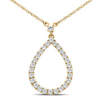 Load image into Gallery viewer, Diamond Teardrop Necklace