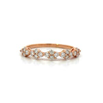 Load image into Gallery viewer, 14K Rose Gold Diamond Stacking Band